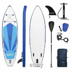 Extra Wide Inflatable Stand Up Paddle Board SUP Surfing 10.5ft Paddleboard Kayak