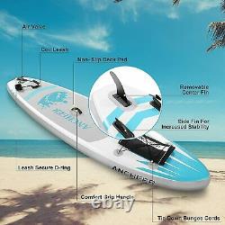 Extra Wide Inflatable Stand Up Paddle Board SUP Surfing 10ft Paddleboard Fast US