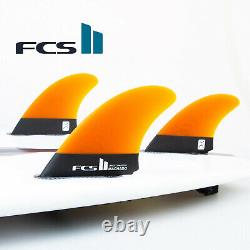 FCS II Rob Machado Tri-Keel Fins Large + Free Leash String & Wax Comb