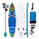 Fr Inflatable Paddle Board11336with Adjustable Paddle, Backpack, Leash, Pump