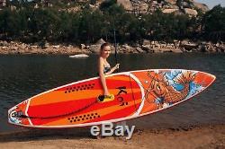 FR Inflatable Paddle Board116336with Adjustable Paddle, Backpack, leash, pump