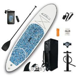FW Inflatable Paddle Board10'304withAdjustable Paddle, Backpack, leash, pump