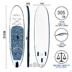 FW Inflatable Paddle Board10'304withAdjustable Paddle, Backpack, leash, pump