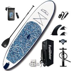FW Inflatable Paddle Board10'336withAdjustable Paddle, Backpack, leash, pump