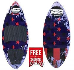 Freedom Wakesurf board. Patriot Skim Surf Board 4' 4 (52.5)