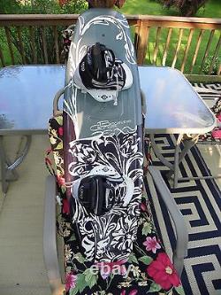 GATOR BOARD SEXY SURF OCEAN BEACH With BINDED FOOT WEAR HAWAIIAN THEME BLACK GREEN