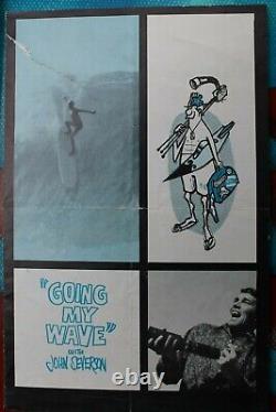 GOING MY WAVE 1962 John Severson Surf Film SURFER Rick Griffin Rare Poster FLYER