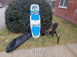 Girly Graphic Pump Foil, Wake Foil, Surf Foil with 110cm Carbon Wing with Board