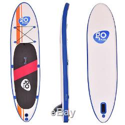Goplus 10' Inflatable Stand Up Paddle Board SUP Fin Adjustable Paddle Backpack