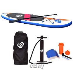 Goplus 10' Inflatable Stand Up Paddle Board SUP Fin Adjustable Paddle Backpack