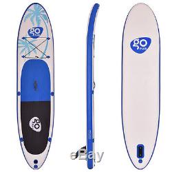 Goplus 11' Inflatable Stand Up Paddle Board SUP Fin Adjustable Paddle Backpack