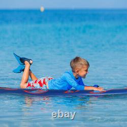 Goplus 6' Surfboard Foamie Body Surfing Board With3 Fins Leash for Kids Adults Red
