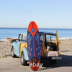 Goplus 6' Surfboard Foamie Body Surfing Board With3 Fins Leash for Kids Adults Red