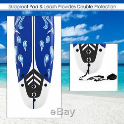 Goplus 6' Surfboard Surf Foamie Boards Surfing Beach Ocean Body Boarding White