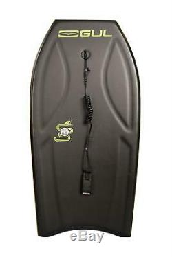 Gul Watersports Viper Pro 44 Bodyboard / Body Board with Coil Leash Black