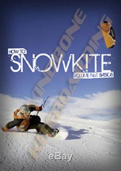 HQ4 Rush Pro V 300 3M Trainer Kite Kiteboarding Surf Snow + How To Snowkite DVD