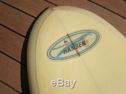 Hansen vintage Master 76 surfboard, 7'6, 1960's