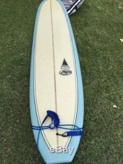Harbour San-O Long Board 9'0, Harbour fin, leash, and padded board bag
