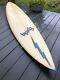 Hawaiian Lightning Bolt Surfboard Shaped By Tom Eberly. 7-2 Tri-fin Pintail