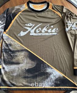 Hobie Jersey, Brown/Orange/White XL, All over Logo, 2 sided Surf SUP RARE