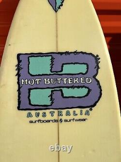 Hot Buttered by Hank Warner Surfboard Signed By Mark Richard Diamond Classics
