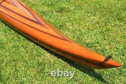 Hudson Surf Kayak Cedar Wood Strip Built 18' Surfing Boat Woodenboat USA New