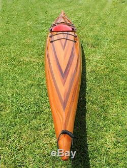 Hudson Surf Kayak Cedar Wood Strip Built 18' Woodenboat USA New