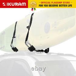 IKURAM 2 Kayak/surf/ski rack Roof Carrier canoe shelf Folding Universal Aluminum