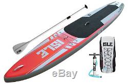 ISLE 12'6 Airtech Inflatable Touring Stand Up Paddle Board (6 Thick) Pack