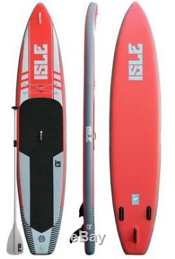ISLE 12'6 Airtech Inflatable Touring Stand Up Paddle Board (6 Thick) Pack