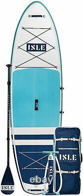 ISLE Pioneer Inflatable Stand Up Paddle Board (SUP) Package Blue