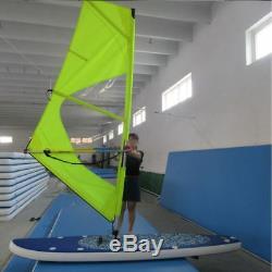 Inflatable 1.2MM PVC 11ft. SUP Sailboat Windsurfing Paddle Surf Board NEW