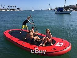 Inflatable PVC 10-14 Person Oversized Paddle Board Surf Board Dingy Raft Boat