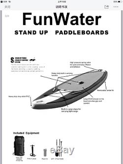 Inflatable Paddle Board 106336with AdjustablePaddle, Backpack, leash, pump