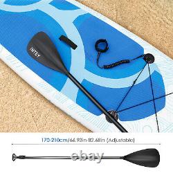 Inflatable Stand Up Paddle Board 10' SUP Standing Paddleboard BlueWave Surfboard