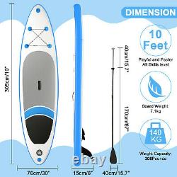 Inflatable Stand Up Paddle Board Deck Adult Surf Board Non-Slip Deck Paddleboard