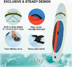Inflatable Stand Up Paddle Board Non-Slip EVA Deck Hand Pump Paddle, Coiled-Le++