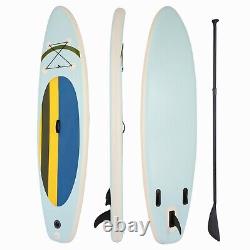 Inflatable Stand Up Paddle Board Non-Slip EVA Deck, Hand Pump, Paddle, Coiled-Le