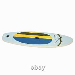 Inflatable Stand Up Paddle Board Non-Slip EVA Deck, Hand Pump, Paddle, Coiled-Le