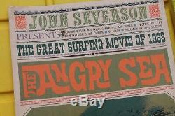 John Severson'The Angry Sea' 1963 Original Vintage Hermosa Surfing Film POSTER
