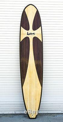 Kana Surfboards 9'2 Cruza Epoxy Longboard Surfboard FCS Wood/Bamboo