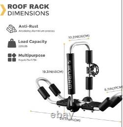 Kayak/Surf/Ski Roof Carrier Rack of J-Style Folding Universal Field & Stream