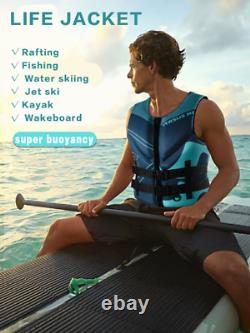 Life Jacket Buoyancy Neoprene Life Vest Surf Raft Fishing Jet Ski Water Sport