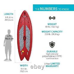 Lifetime Freestyle Paddleboard with Paddle 9'8/X-Large Red