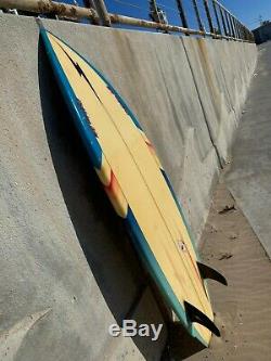 Lightning Bolt Rory Russell Model Twin Fin Surfboard In Original Condition 5'10