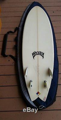 Mayhem 5'10 Surfboard Twinzer/Quad Signed by Matt Mayhem Biolas AND DAKINE BAG