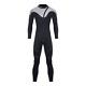 Men 3mm Neoprene Diving Surfing Swimming Full Suits In Cold Water Front Zipper