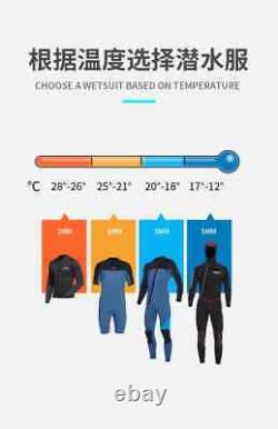 Men Scuba Diving Thermal Winter Warm Wetsuits Full Suit Swimming Surfing New