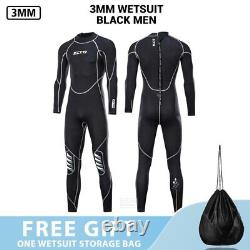 Men Wetsuit 3mm Neoprene Surfing Scuba Diving Snorkeling Swimming Body Suit