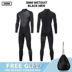 Men Wetsuit 3mm Neoprene Surfing Scuba Diving Snorkeling Swimming Body Suit